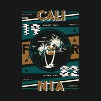 california on beach theme graphics design, surfing typography, t shirt vectors, summer adventure vector