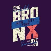 el bronx nuevo York gráfico, tipografía t camisa, vector diseño ilustración, bueno para casual estilo