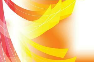 Orange cool sweet colorful dynamic shadow line guardian bright abstract background vector