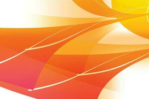 Orange cool sweet colorful dynamic shadow line guardian bright abstract background vector