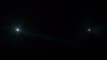 blanc et Jaune lueur lumière optique lentille fusées éclairantes video