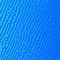 Blue Turing reaction gradient background. Abstract diffusion pattern with chaotic shapes. Vector illustration.