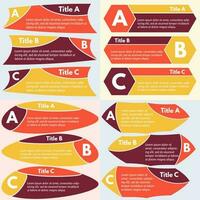 Sets of infographic design. Step by step infographic design template. Vector illustration