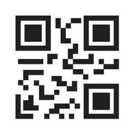 qr código icono cuadrado para pagador escanear yo vector