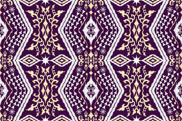 Ikat Figure aztec embroidery style. Geometric ethnic oriental traditional art pattern.Design for ethnic background,wallpaper,fashion,clothing,wrapping,fabric,element,sarong,graphic,vector illustration