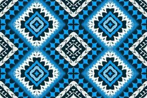 Ikat Figure aztec embroidery style. Geometric ethnic oriental traditional art pattern.Design for ethnic background,wallpaper,fashion,clothing,wrapping,fabric,element,sarong,graphic,vector illustration vector