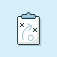 Plan business and finance minimal flat icon vector