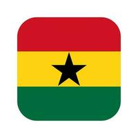 Ghana flag simple illustration for independence day or election vector