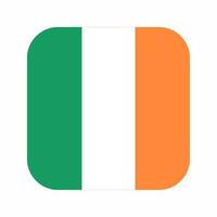 bandera de irlanda, simple, ilustración, para, independencia, día, o, elección vector