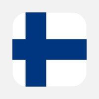 Ilustración simple de la bandera de Finlandia para el día de la independencia o las elecciones vector