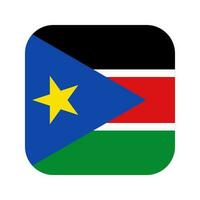 bandera de sudán del sur simple ilustración para el día de la independencia o las elecciones vector