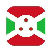 Burundi flag simple illustration for independence day or election vector