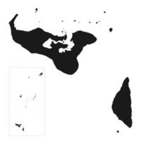 mapa de tonga muy detallado con bordes aislados en el fondo vector