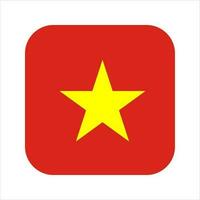 bandera de vietnam, simple, ilustración, para, independencia, día, o, elección vector
