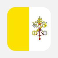 Vatican flag simple illustration for independence day or election vector