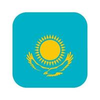 Kazakhstan flag simple illustration for independence day or election vector