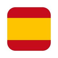 Ilustración simple de la bandera de España para el día de la independencia o las elecciones vector