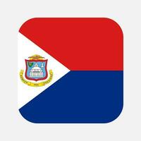 ilustración simple de la bandera de sint maarten para el día de la independencia o las elecciones vector