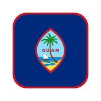 Guam flag simple illustration for independence day or election vector