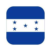 Honduras flag simple illustration for independence day or election vector