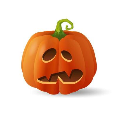 Halloween scary pumpkin in flat style Holiday cartoon concept 3489206  Vector Art at Vecteezy