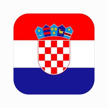 ilustración simple de la bandera de croacia para el día de la independencia o las elecciones vector
