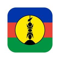 New Caledonia flag simple illustration for independence day or election vector