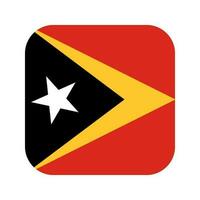 East Timor flag simple illustration for independence day or election vector