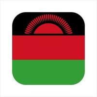 Malawi flag simple illustration for independence day or election vector