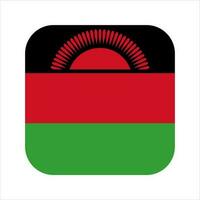 Malawi flag simple illustration for independence day or election vector