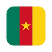 ilustración simple de la bandera de camerún para el día de la independencia o las elecciones vector