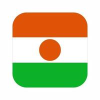 Niger flag simple illustration for independence day or election vector