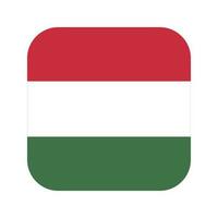 Hungary flag simple illustration for independence day or election vector