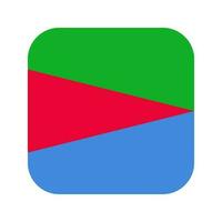 Eritrea flag simple illustration for independence day or election vector