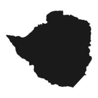 Highly detailed Zimbabwe map with borders isolated on background vector