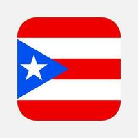 Puerto Rico flag simple illustration for independence day or election vector