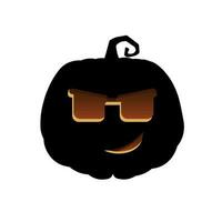 Halloween scary pumpkin Holiday cartoon concept vector