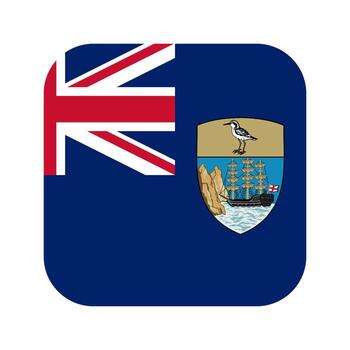 ilustración simple de la bandera de santa helena para el día de la independencia o las elecciones vector