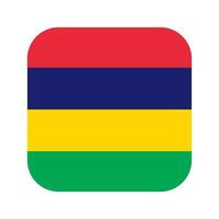 Mauritius flag simple illustration for independence day or election vector