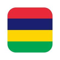 Mauritius flag simple illustration for independence day or election vector