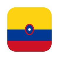 Colombia flag simple illustration for independence day or election vector
