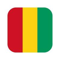 Ilustración simple de la bandera de Guinea para el día de la independencia o las elecciones vector