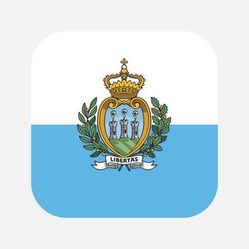 ilustración simple de la bandera de san marino para el día de la independencia o las elecciones vector