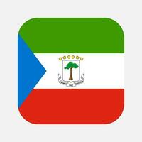 Equatorial Guinea flag simple illustration for independence day or election vector