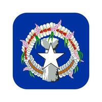 Nothern Mariana Islands flag simple illustration for independence day or election vector