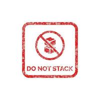 Do not stack packaging mark icon symbol vector