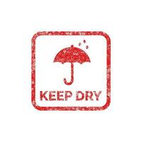 Keep dry packaging mark icon symbol vector