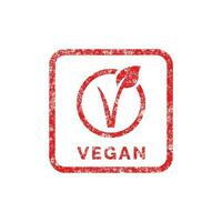 Vegan packaging icon symbol vector