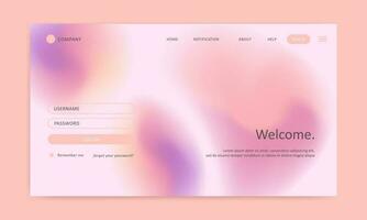 landing page gradient mesh background vector