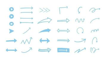 arrow icons set collection vector